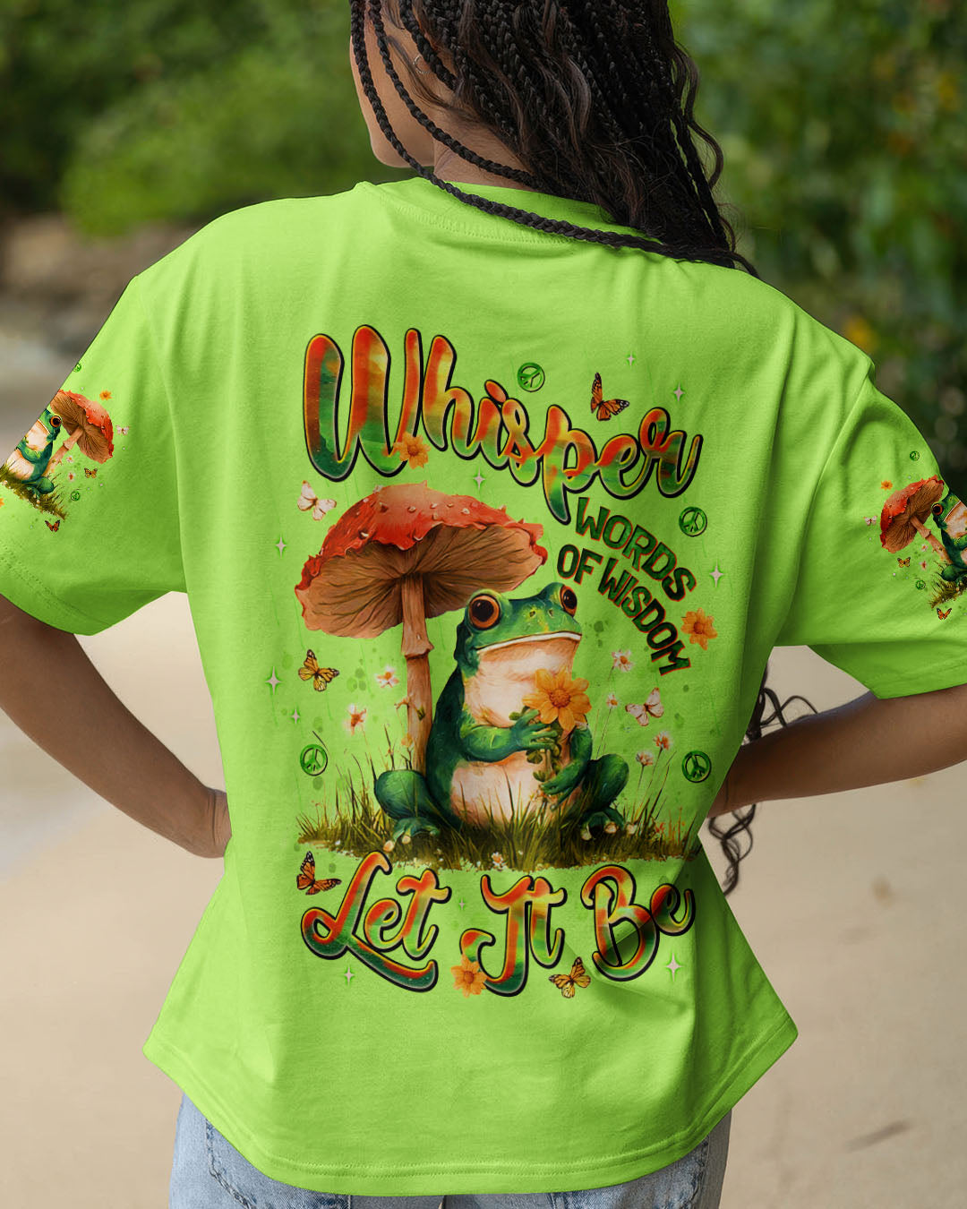 WHISPER WORDS OF WISDOM LET IT BE FROG  ALL OVER PRINT  - TLNT2310252