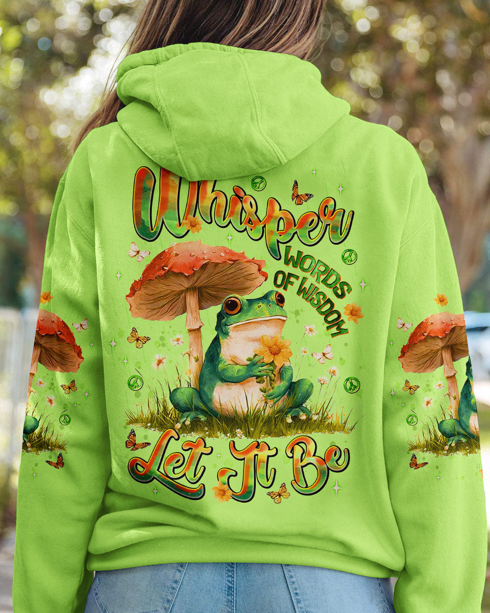 WHISPER WORDS OF WISDOM LET IT BE FROG  ALL OVER PRINT  - TLNT2310252