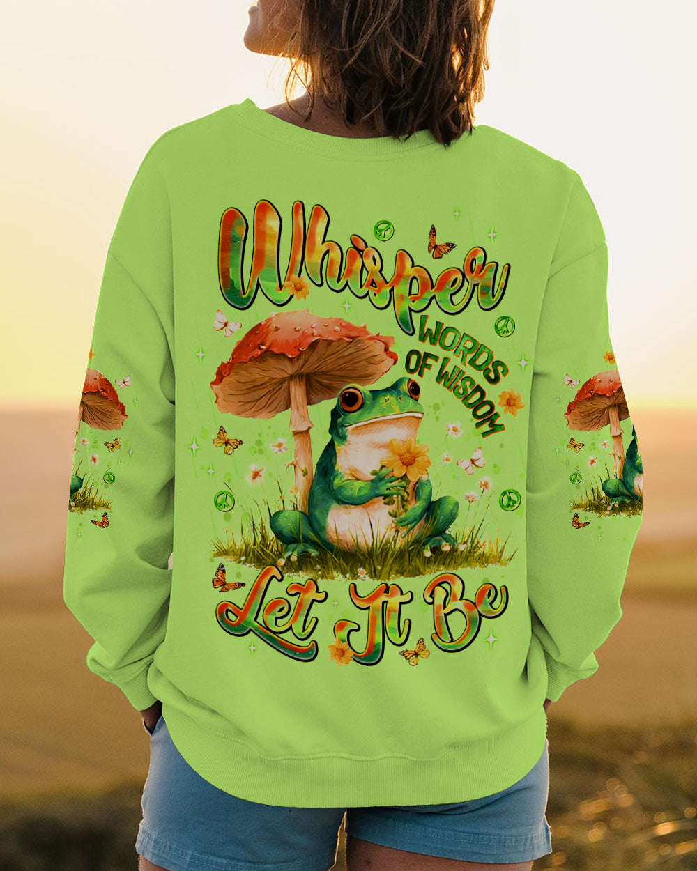 WHISPER WORDS OF WISDOM LET IT BE FROG  ALL OVER PRINT  - TLNT2310252