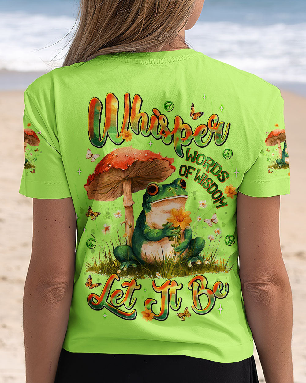 WHISPER WORDS OF WISDOM LET IT BE FROG  ALL OVER PRINT  - TLNT2310252