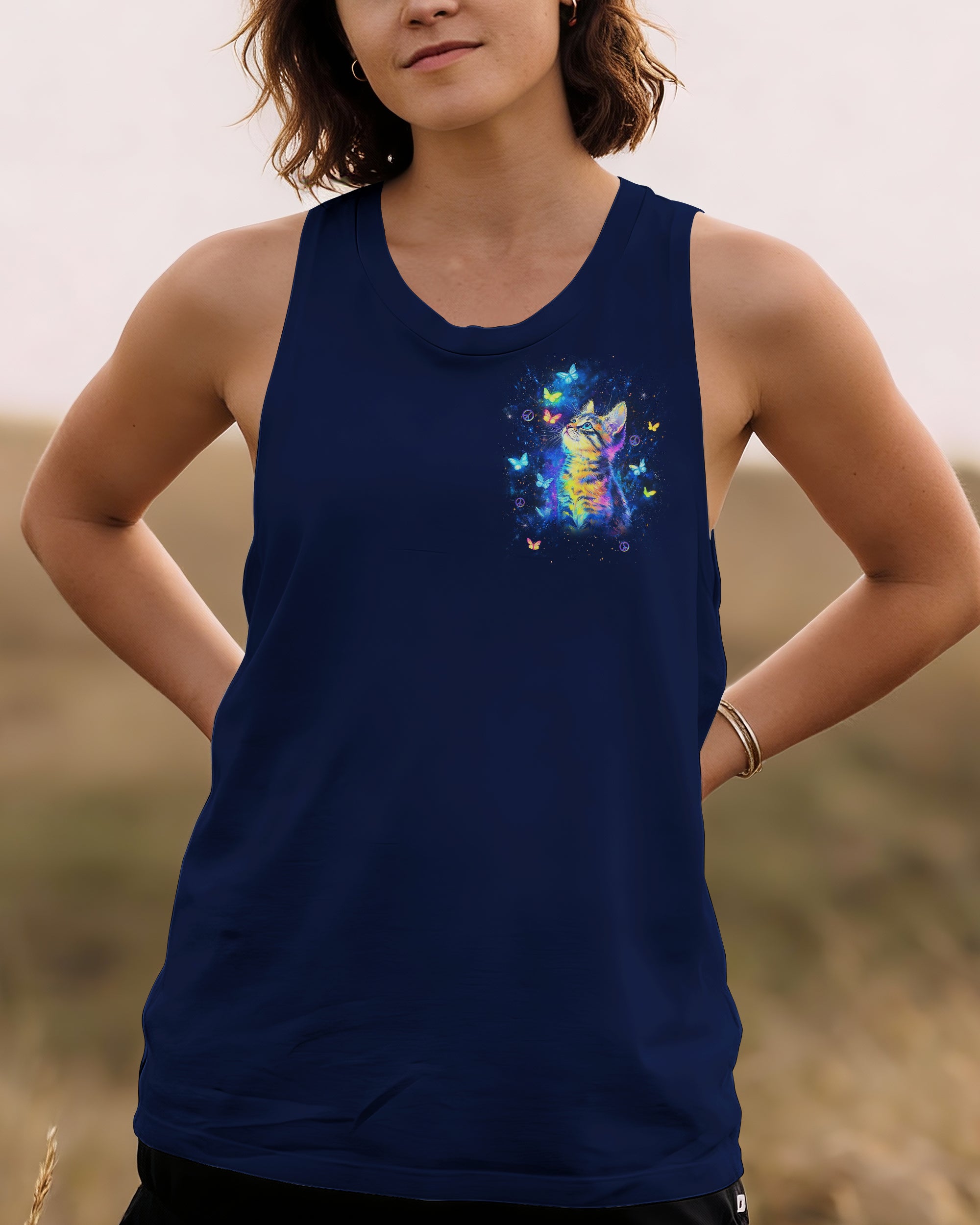 I BELIEVE THERE ARE ANGELS AMONG US CAT ALL OVER PRINT - TLNT2312252