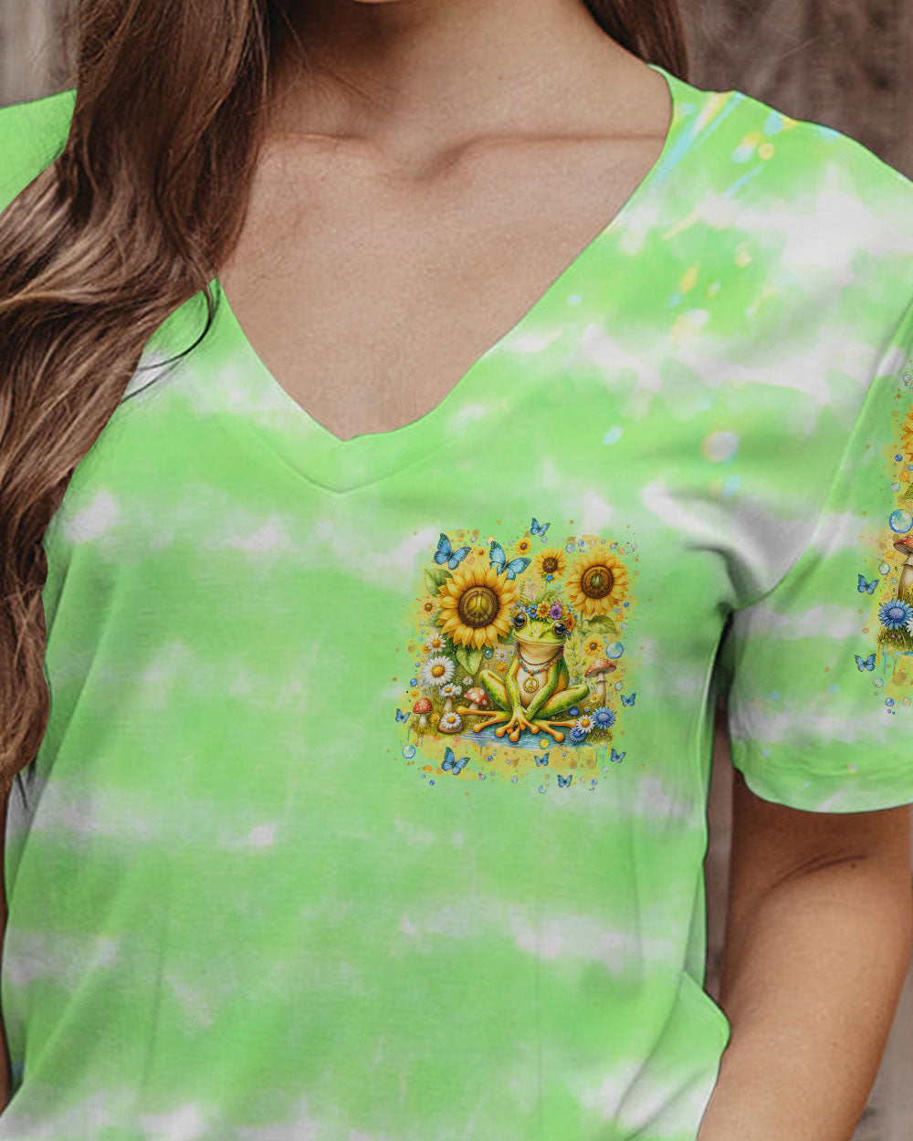 HIPPIE SOUL FROG SUNFLOWER ALL OVER PRINT - TLNT2401242