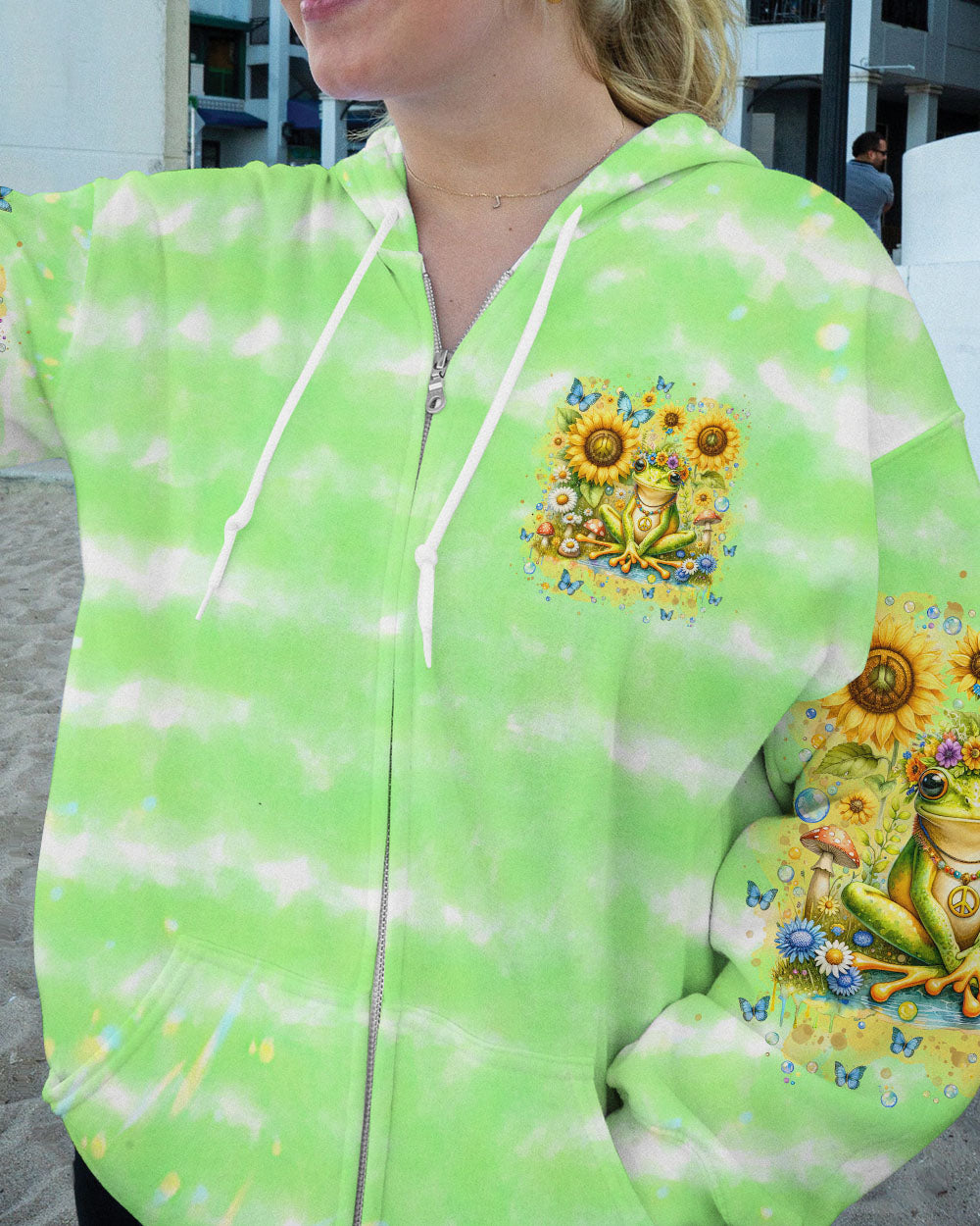 HIPPIE SOUL FROG SUNFLOWER ALL OVER PRINT - TLNT2401242