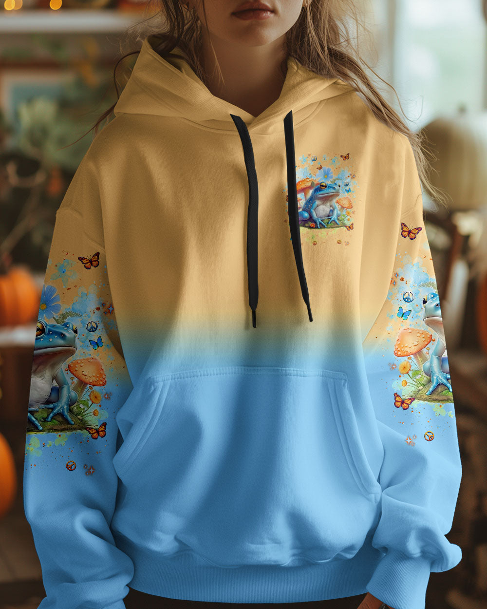 BE YOU THE WORLD WILL ADJUST FROG ALL OVER PRINT  - TLNT2401254