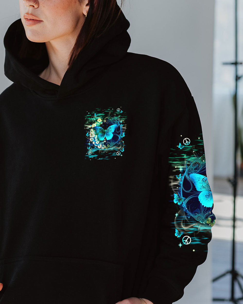 I BELIEVE THERE ARE ANGELS AMONG US BUTTERFLY ALL OVER PRINT - TLNT2402253