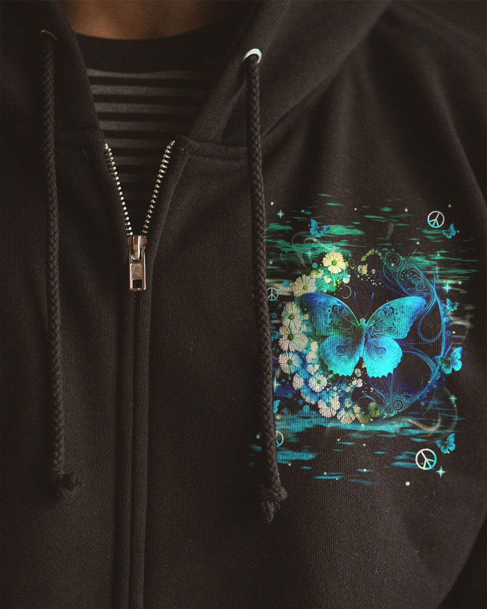 I BELIEVE THERE ARE ANGELS AMONG US BUTTERFLY ALL OVER PRINT - TLNT2402253