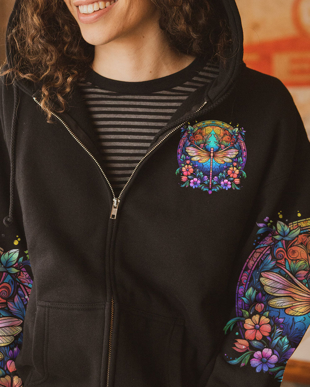 I AM THE DRAGONFLY RISING COLORFUL ALL OVER PRINT - TLNT2405232