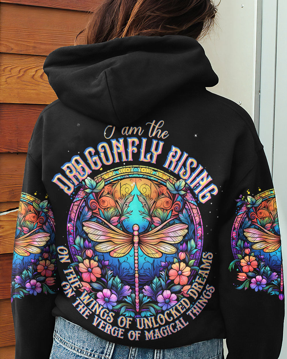I AM THE DRAGONFLY RISING COLORFUL ALL OVER PRINT - TLNT2405232