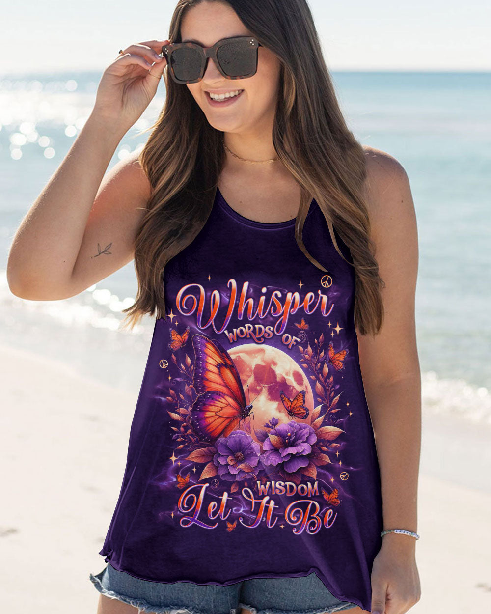 WHISPER WORDS OF WISDOM LET IT BE BUTTERFLY ALL OVER PRINT  - TLNT2410243