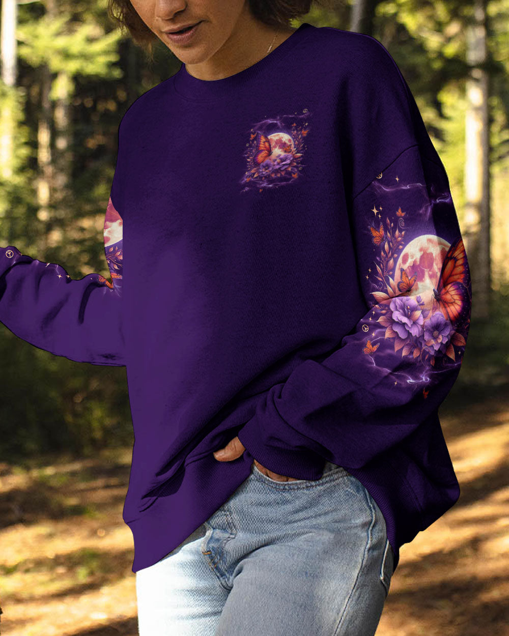 WHISPER WORDS OF WISDOM LET IT BE BUTTERFLY ALL OVER PRINT  - TLNT2410243