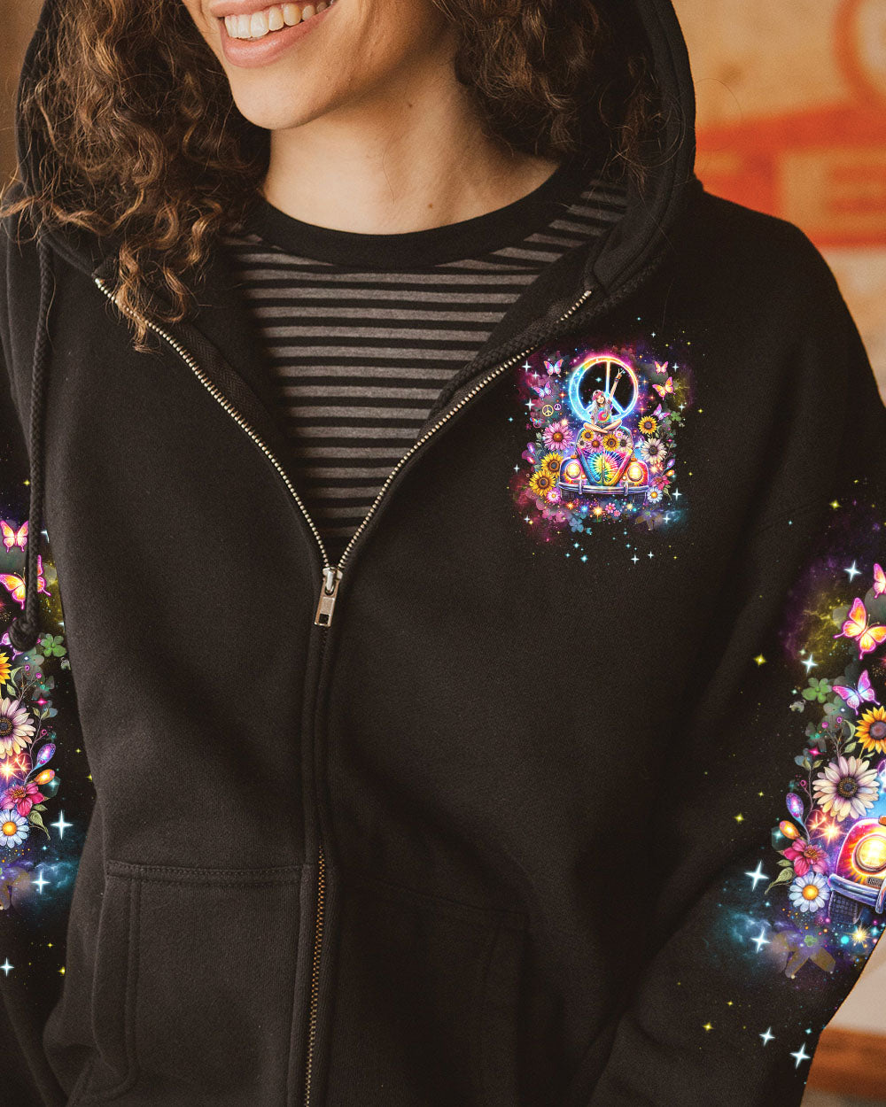 SOME GIRLS ARE JUST BORN WITH HIPPIE SOULS ALL OVER PRINT - TLNT2504244