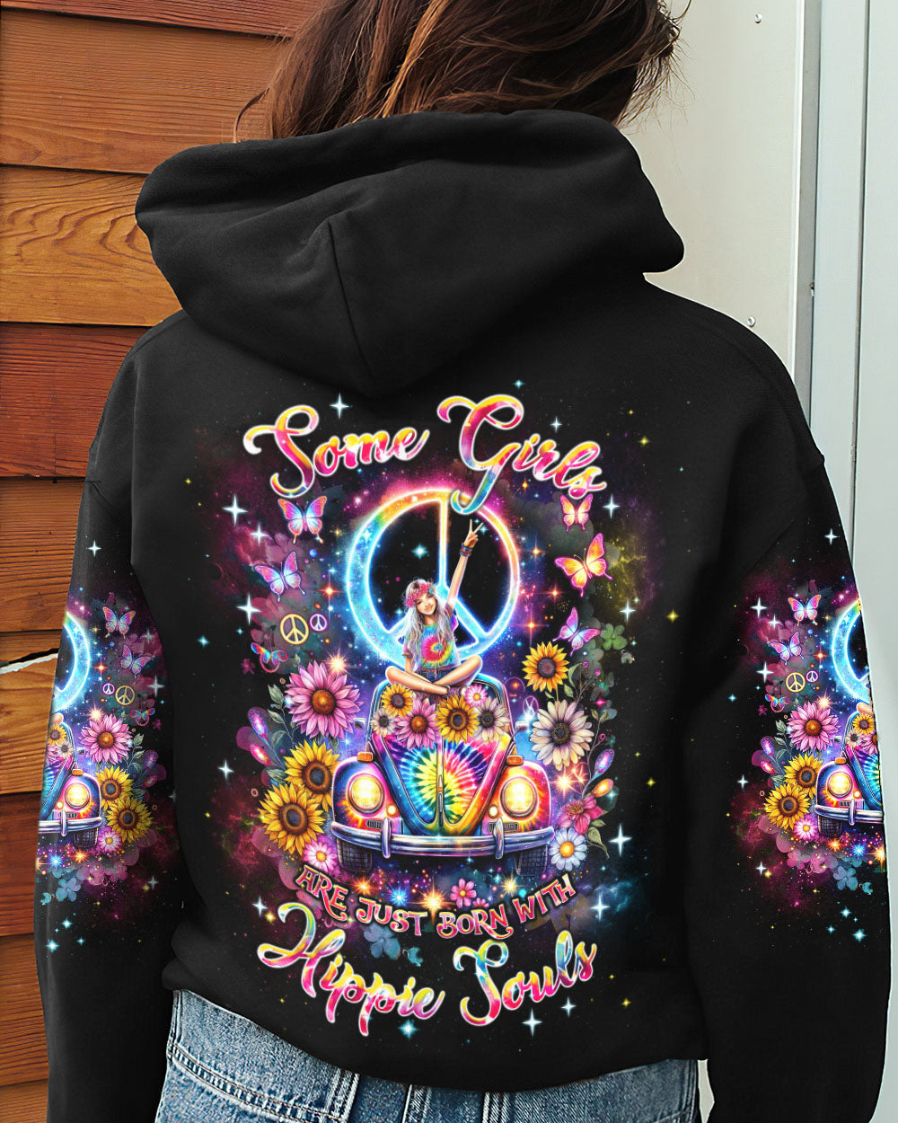 SOME GIRLS ARE JUST BORN WITH HIPPIE SOULS ALL OVER PRINT - TLNT2504244