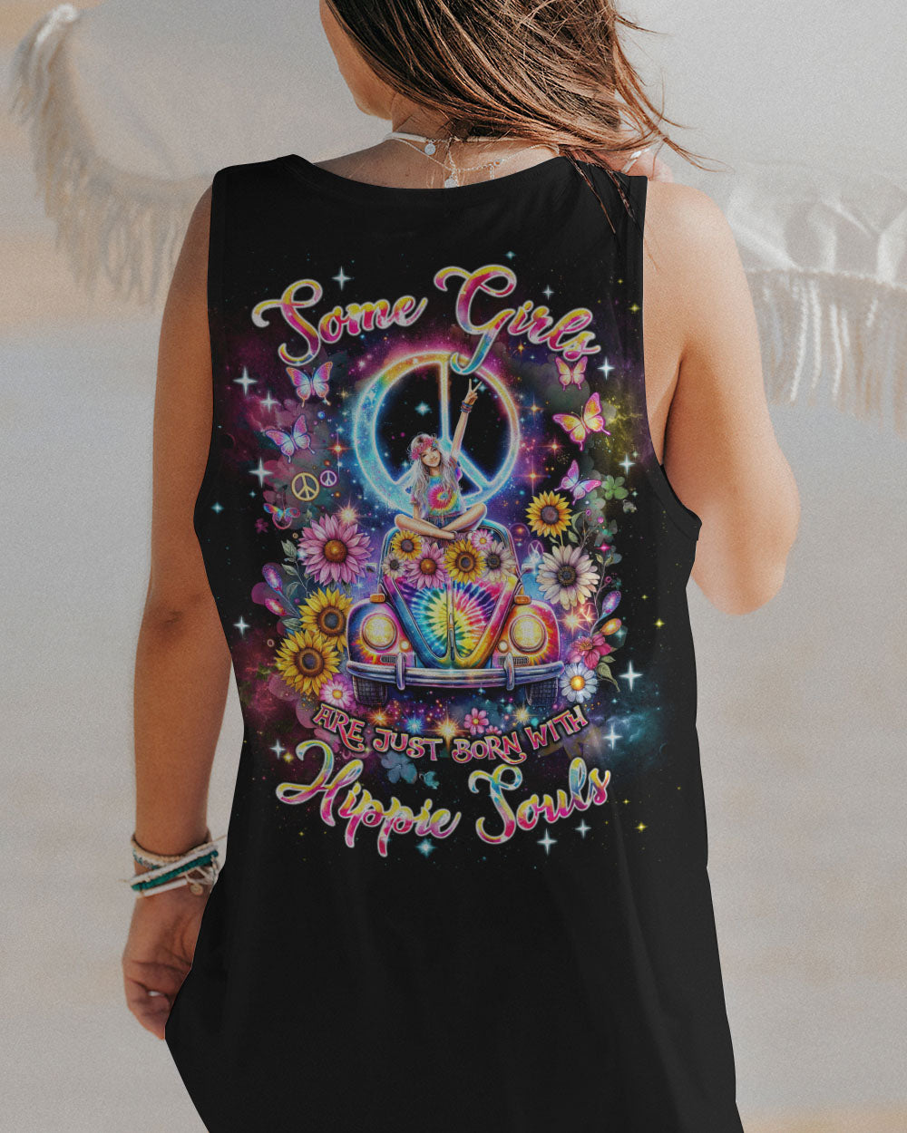 SOME GIRLS ARE JUST BORN WITH HIPPIE SOULS ALL OVER PRINT - TLNT2504244