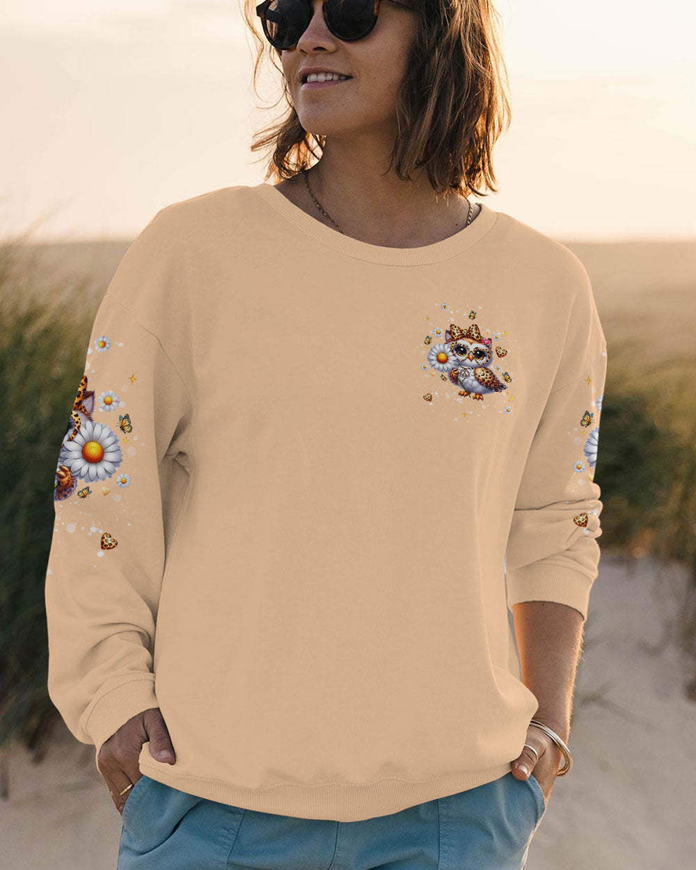 YES I AM THE CRAZY OWL LADY ALL OVER PRINT - TLNT2506253