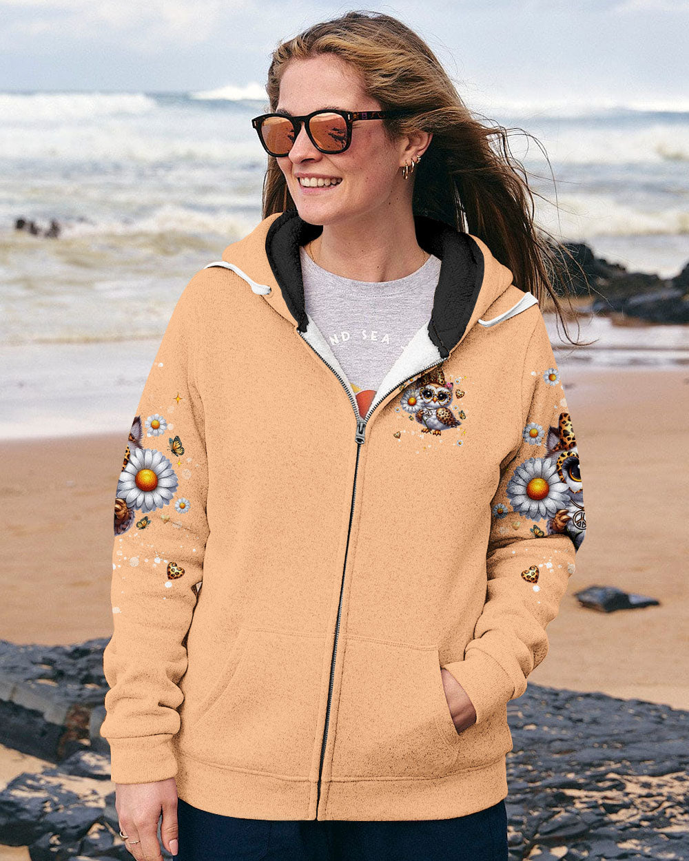 YES I AM THE CRAZY OWL LADY ALL OVER PRINT - TLNT2506253