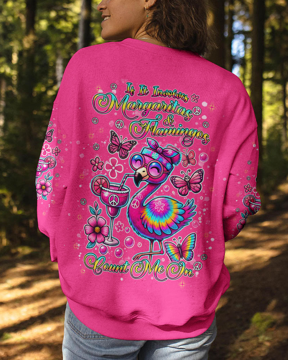 IF IT INVOLVES MARGARITAS AND FLAMINGOS COUNT ME IN ALL OVER PRINT - TLNT2507243