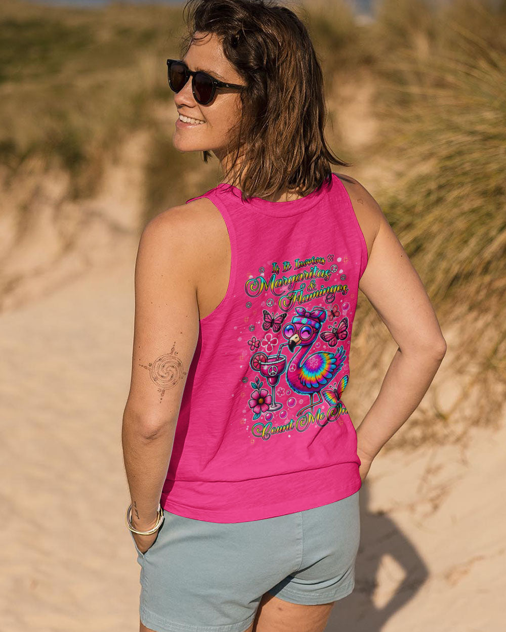 IF IT INVOLVES MARGARITAS AND FLAMINGOS COUNT ME IN ALL OVER PRINT - TLNT2507243