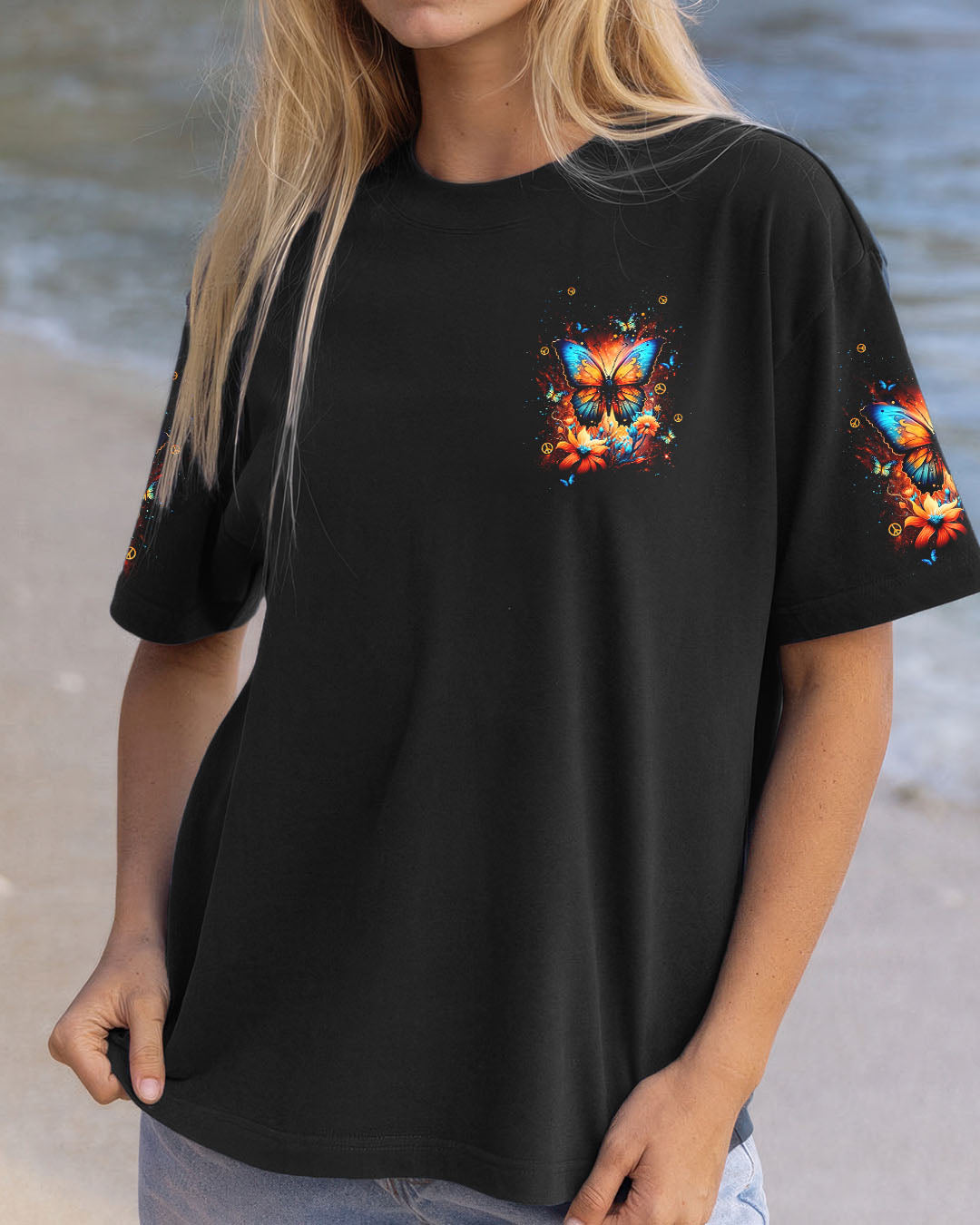 HELLO DARKNESS MY OLD FRIEND BUTTERFLY ALL OVER PRINT - TLNT2509251