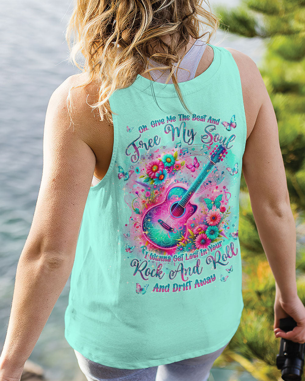 GIVE ME THE BEAT AND FREE MY SOUL GUITAR ALL OVER PRINT - TLNT2601241