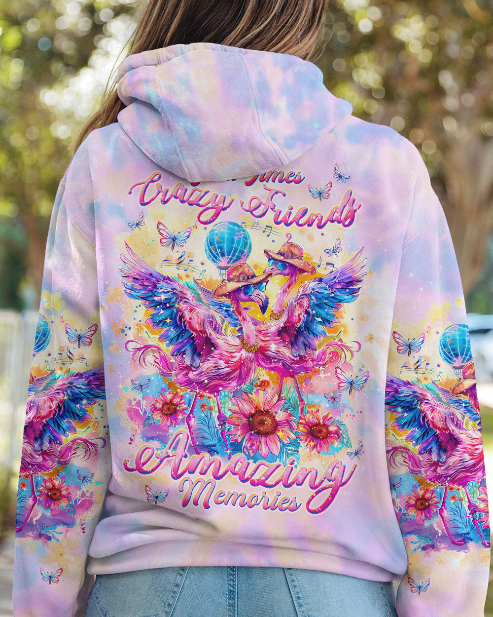 GOOD TIMES CRAZY FRIEND FLAMINGO ALL OVER PRINT - TLNT2604242