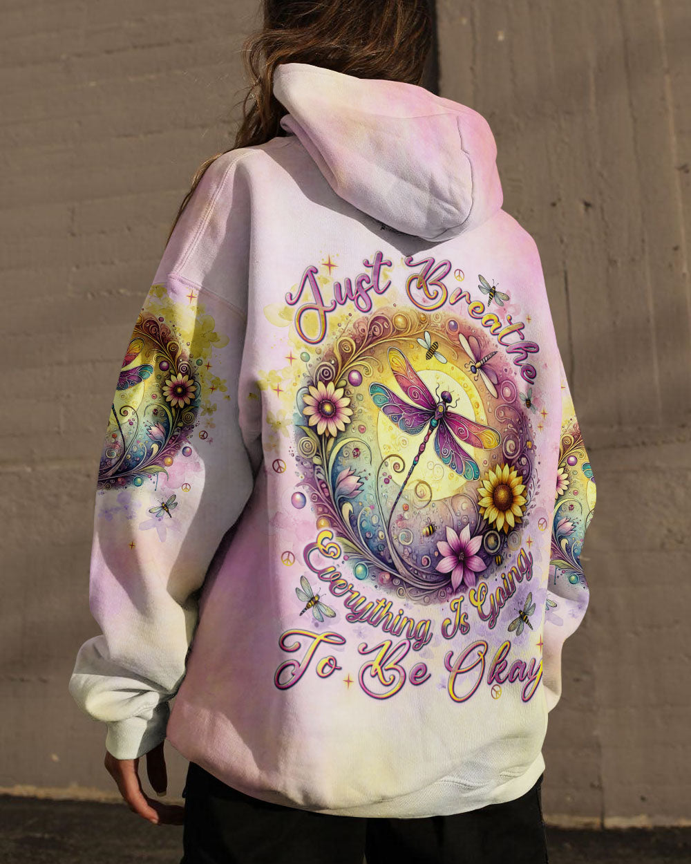 JUST BREATHE DRAGONFLY ALL OVER PRINT - TLNT2607243