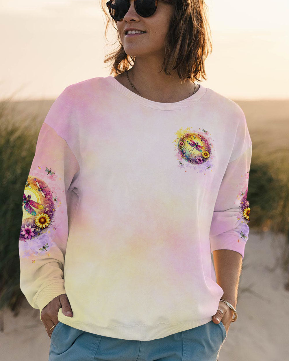 JUST BREATHE DRAGONFLY ALL OVER PRINT - TLNT2607243