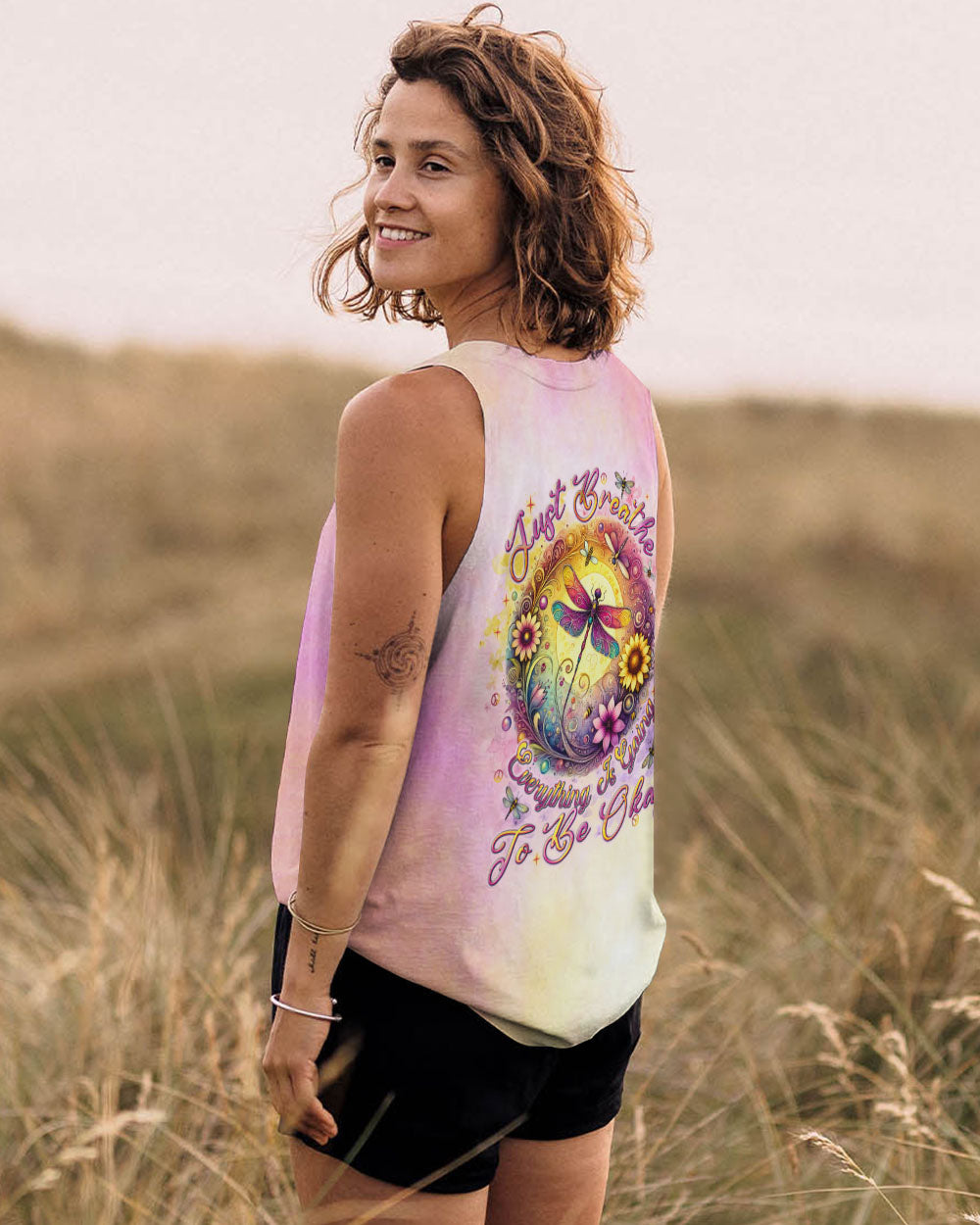 JUST BREATHE DRAGONFLY ALL OVER PRINT - TLNT2607243