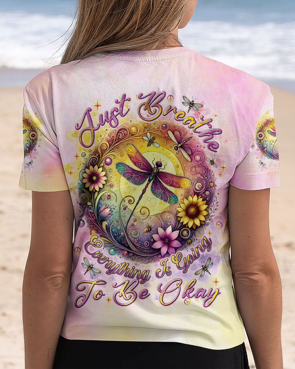 JUST BREATHE DRAGONFLY ALL OVER PRINT - TLNT2607243