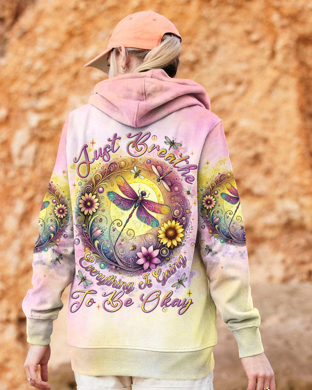 JUST BREATHE DRAGONFLY ALL OVER PRINT - TLNT2607243