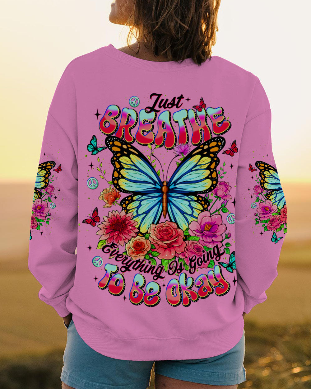 JUST BREATHE BUTTERFLY ALL OVER PRINT - TLNT2608252