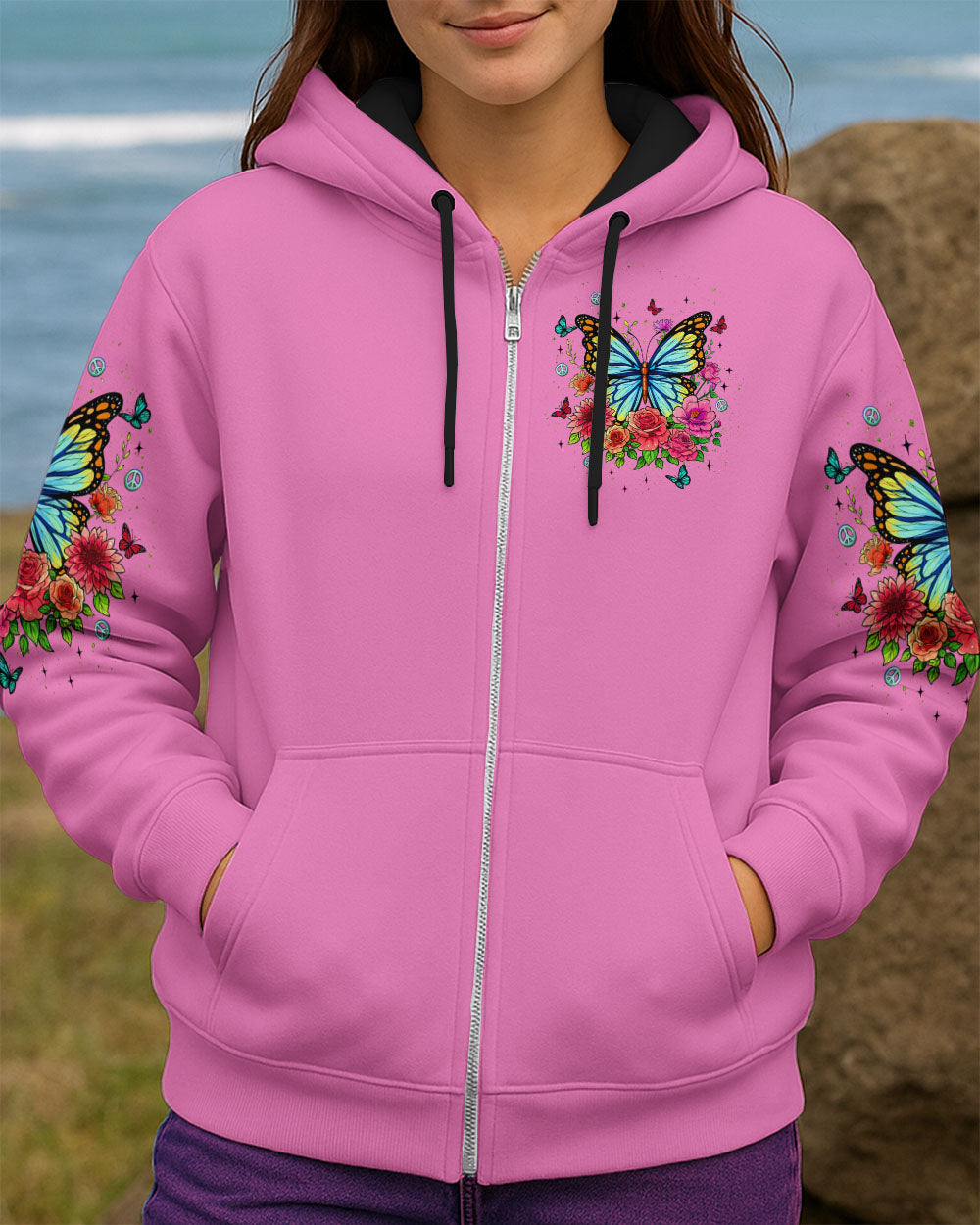 JUST BREATHE BUTTERFLY ALL OVER PRINT - TLNT2608252