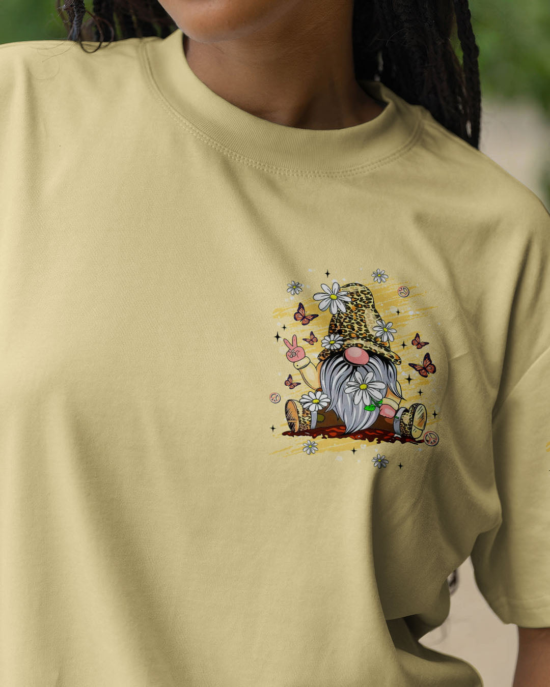 WHISPER WORDS OF WISDOM LET IT BE LEOPARD GNOME ALL OVER PRINT - TLNT2611251