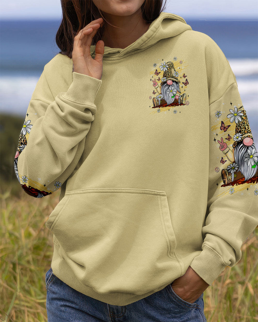 WHISPER WORDS OF WISDOM LET IT BE LEOPARD GNOME ALL OVER PRINT - TLNT2611251
