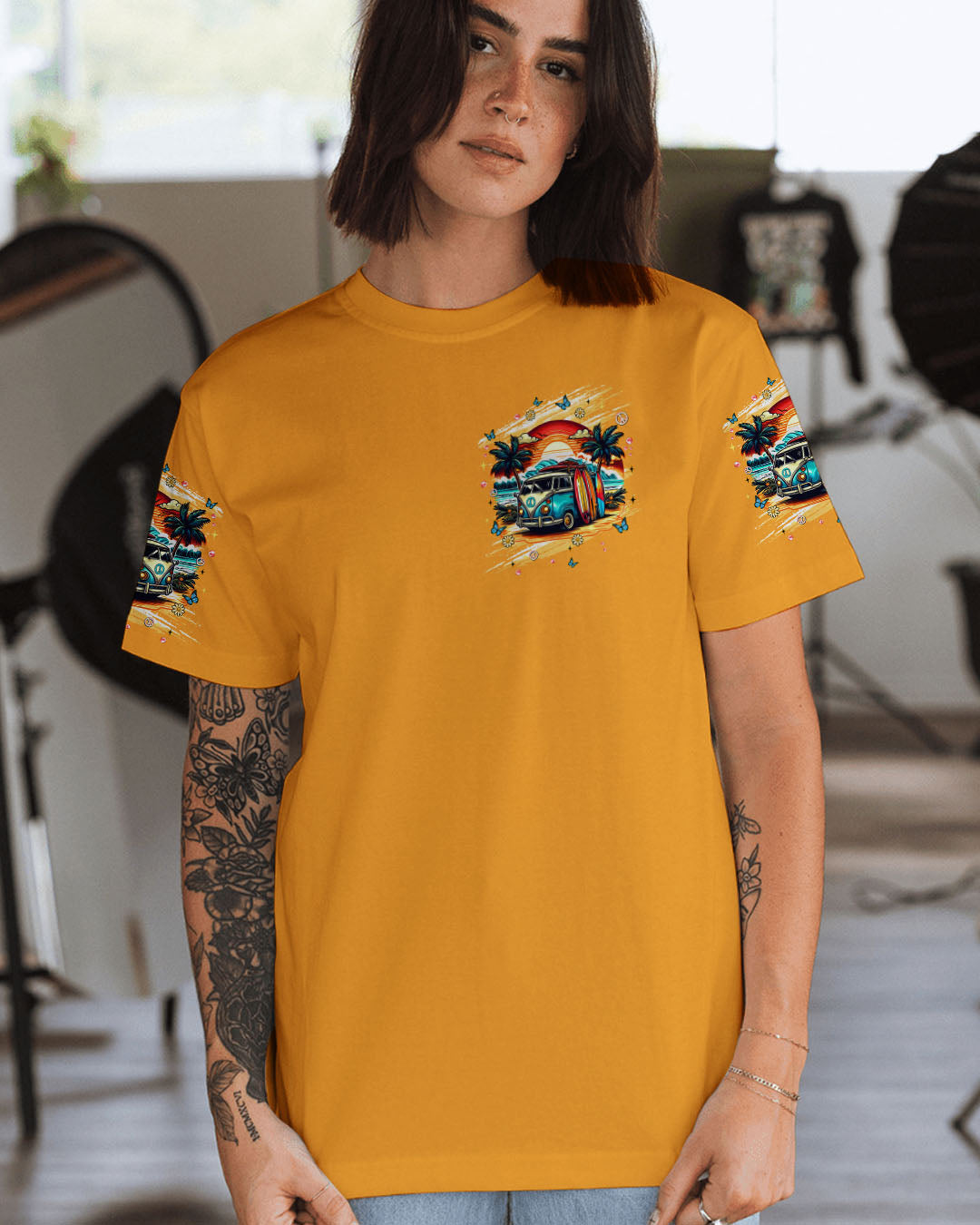 RUNNING AGAINST THE WIND BEACH BUS ALL OVER PRINT  - TLNT2611252
