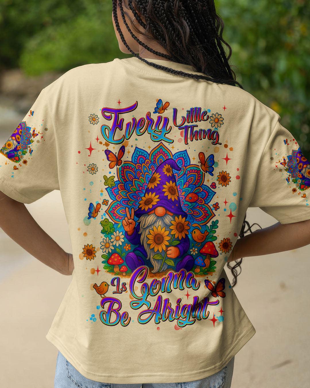 EVERY LITTLE THING IS GONNA BE ALRIGHT GNOME ALL OVER PRINT  - TLNT2705251