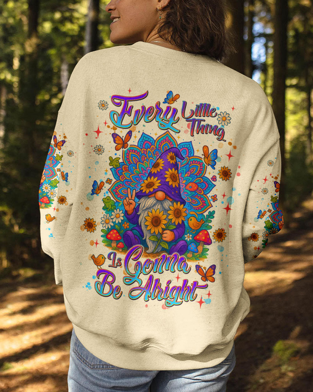 EVERY LITTLE THING IS GONNA BE ALRIGHT GNOME ALL OVER PRINT  - TLNT2705251