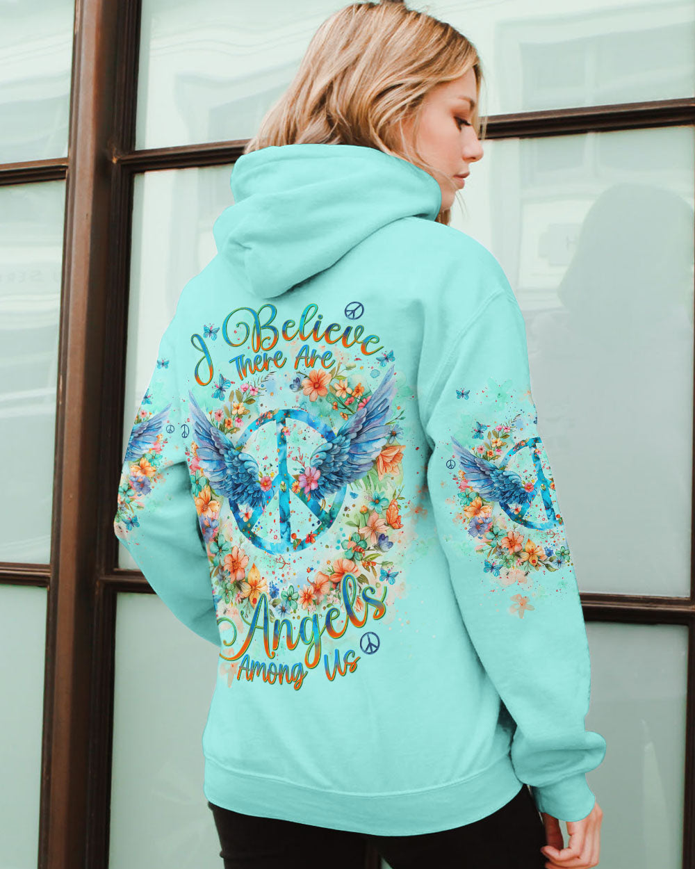 I BELIEVE THERE ARE ANGELS AMONG US WINGS ALL OVER PRINT - TLNT2712242
