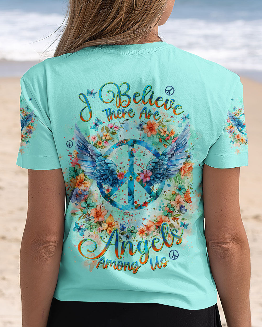 I BELIEVE THERE ARE ANGELS AMONG US WINGS ALL OVER PRINT - TLNT2712242