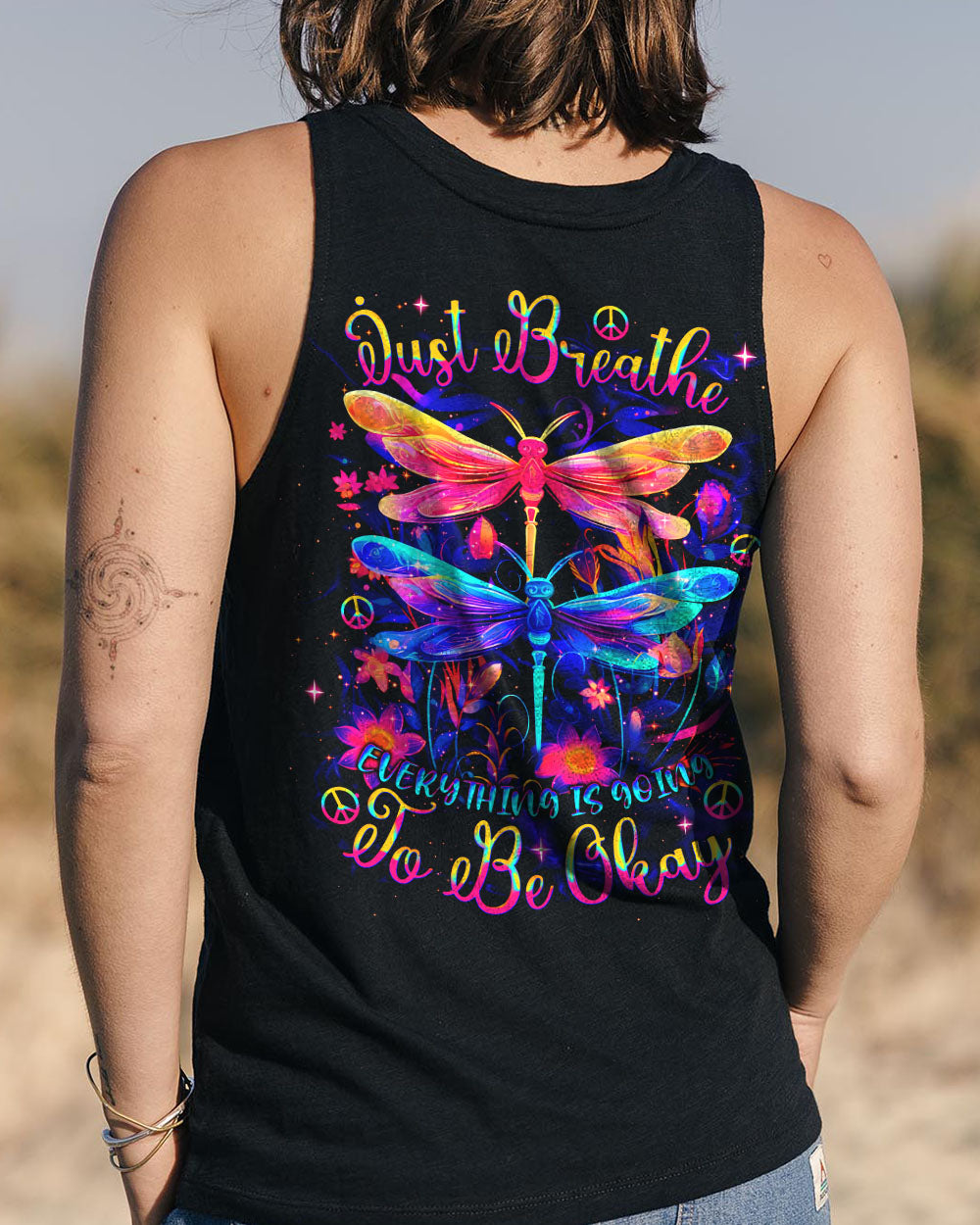 JUST BREATHE DRAGONFLY ALL OVER PRINT - TLNT2803254