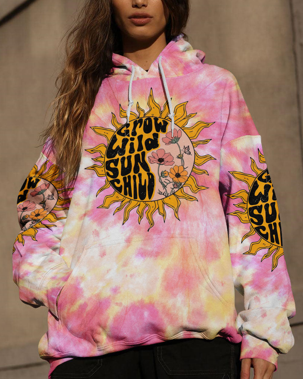 GROW WILD SUN CHILD TIE DYE ALL OVER PRINT - TLNT2806231