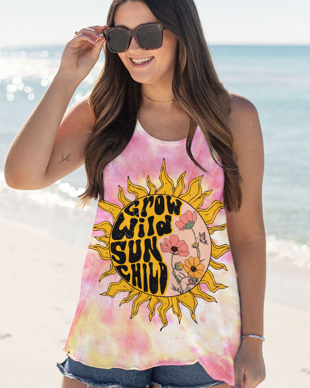 GROW WILD SUN CHILD TIE DYE ALL OVER PRINT - TLNT2806231