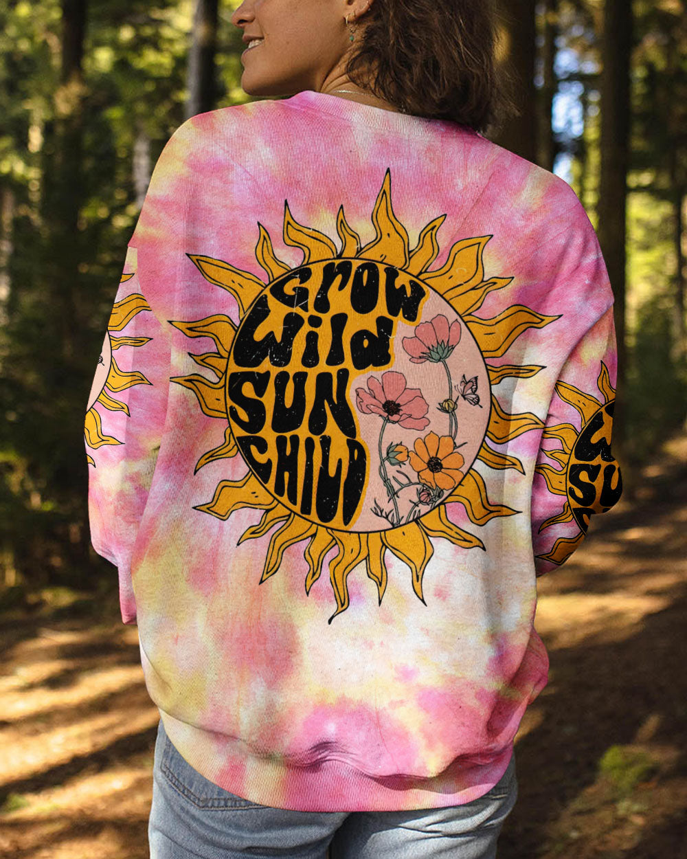 GROW WILD SUN CHILD TIE DYE ALL OVER PRINT - TLNT2806231