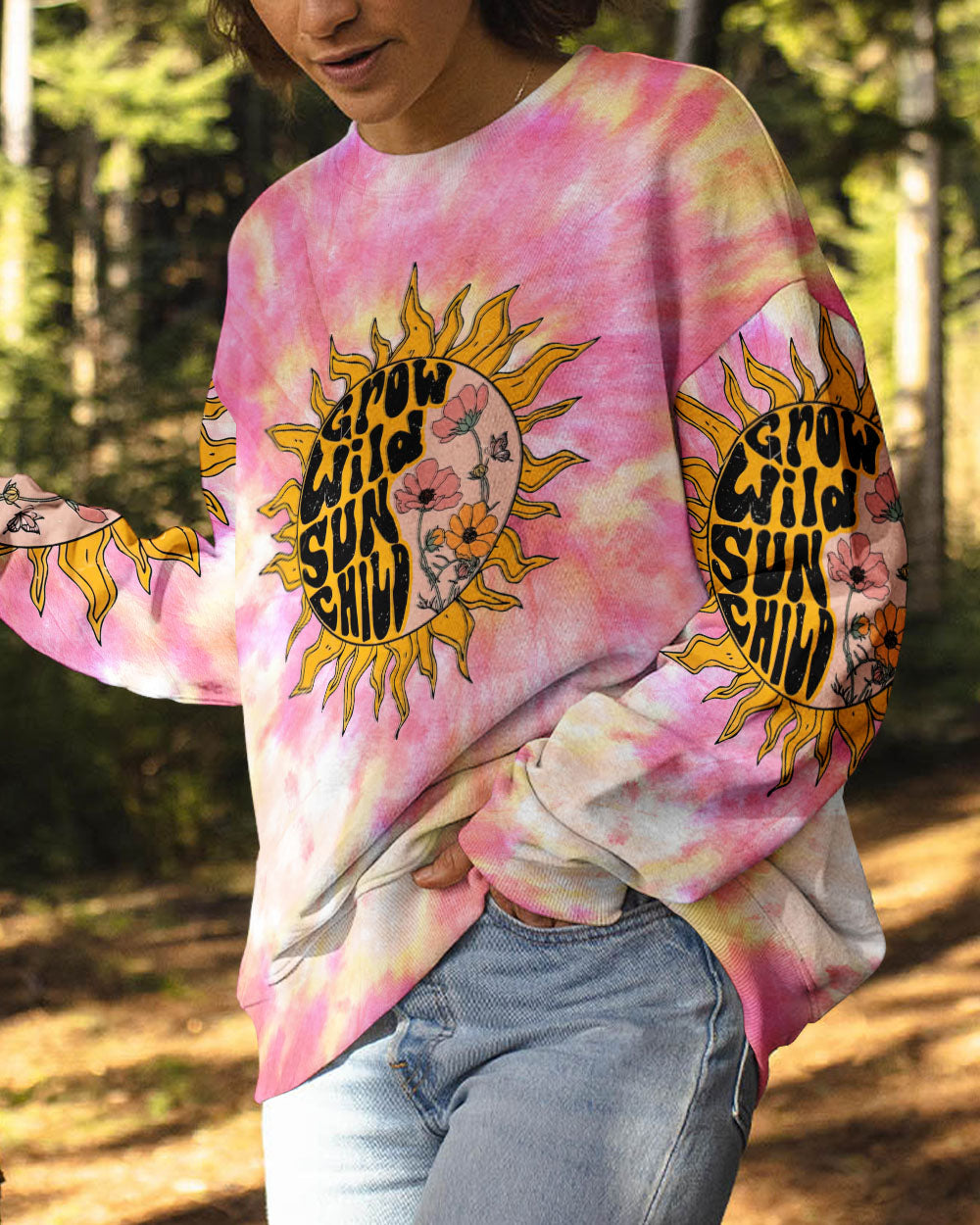 GROW WILD SUN CHILD TIE DYE ALL OVER PRINT - TLNT2806231