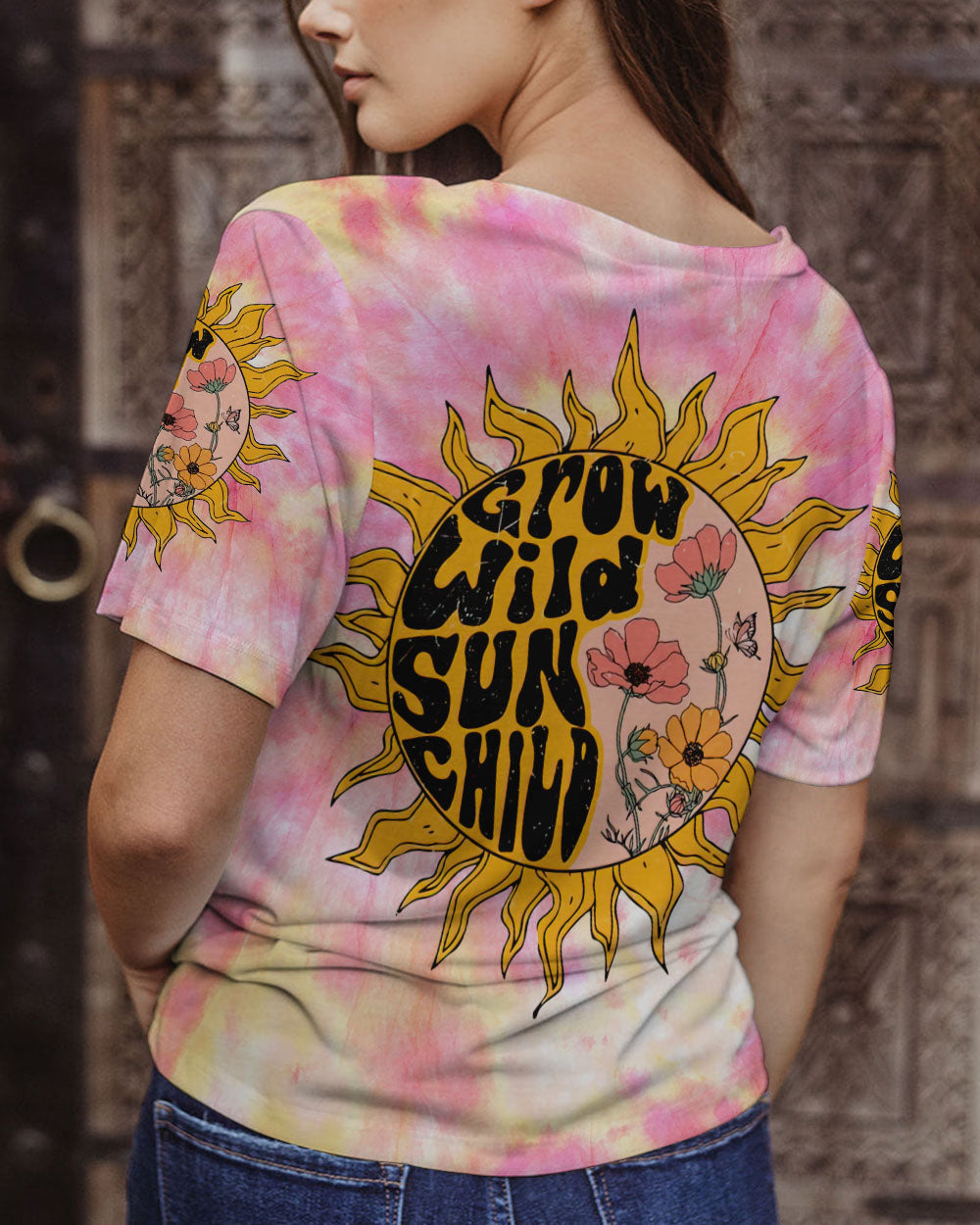 GROW WILD SUN CHILD TIE DYE ALL OVER PRINT - TLNT2806231