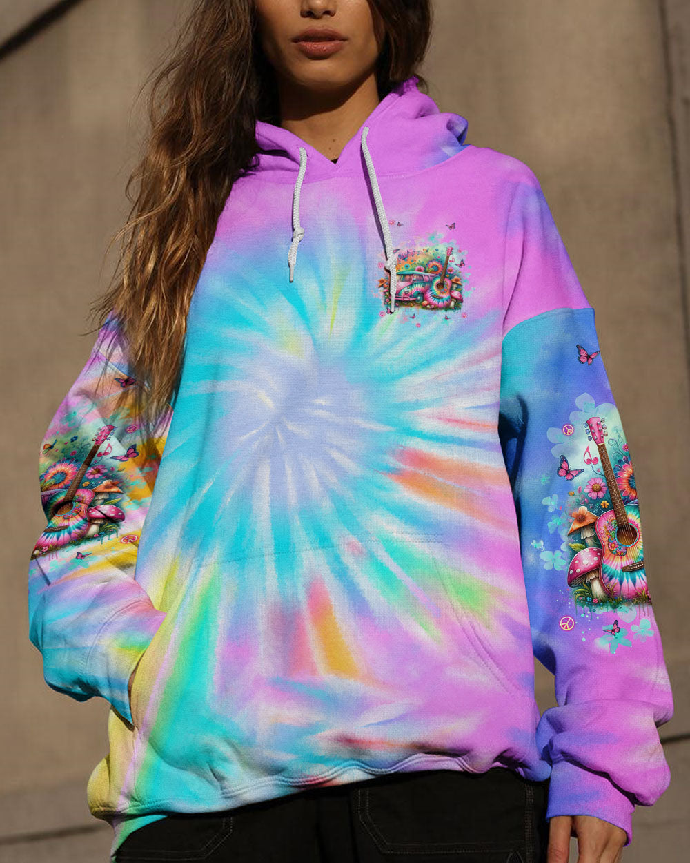 RUNNING AGAINST THE WIND HIPPIE BUS TIE DYE ALL OVER PRINT - TLNT2806244