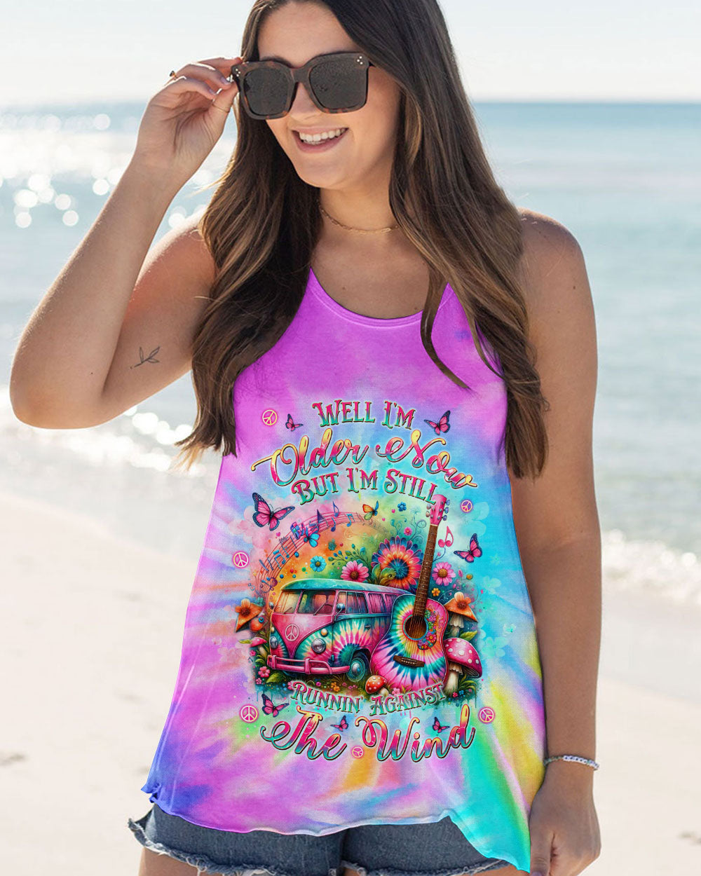 RUNNING AGAINST THE WIND HIPPIE BUS TIE DYE ALL OVER PRINT - TLNT2806244
