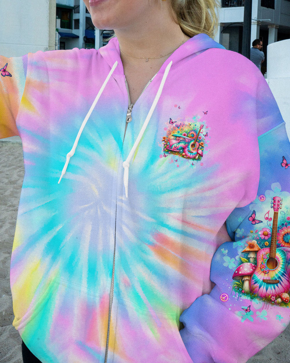 RUNNING AGAINST THE WIND HIPPIE BUS TIE DYE ALL OVER PRINT - TLNT2806244