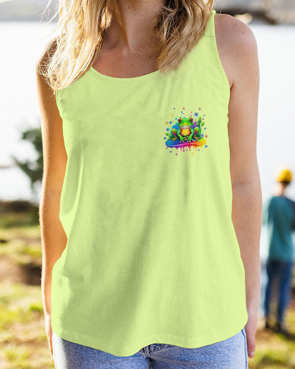 BE YOU THE WORLD WILL ADJUST FROG ALL OVER PRINT - TLNT2808234