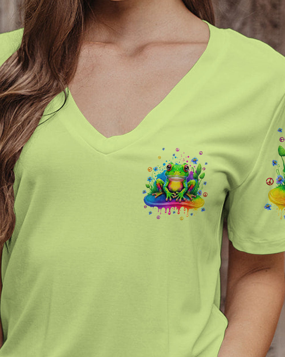 BE YOU THE WORLD WILL ADJUST FROG ALL OVER PRINT - TLNT2808234
