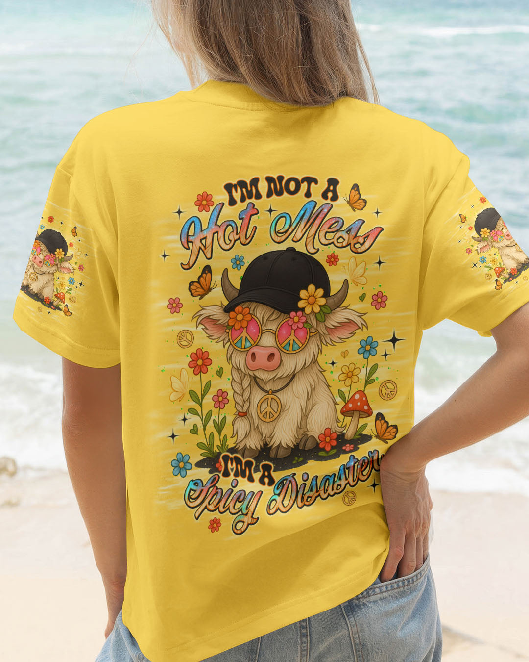 I'M NOT A HOT MESS COW ALL OVER PRINT  - TLNT2808251